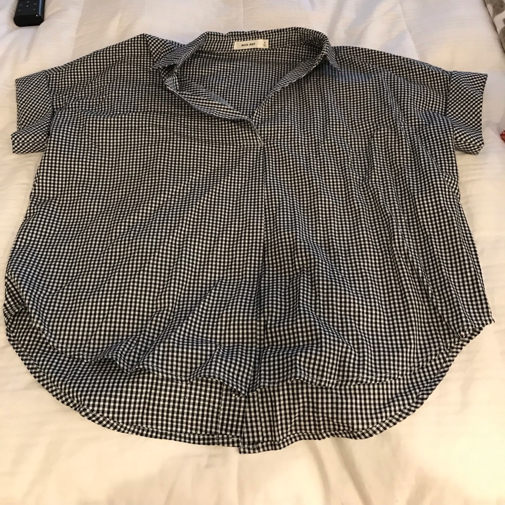 Boutique buffalo checked top